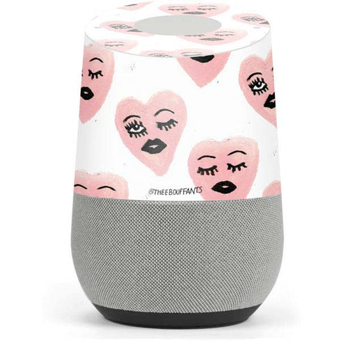 Bouffants and Broken Hearts Winking Hearts Google Home Skin